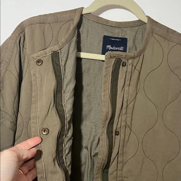 Madewell Olive Green Quilted Field Jacket - Picture 2 of 5
